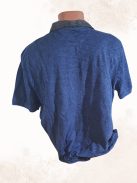 HUGO BOSS férfi galléros póló – Sötétkék, kontrasztos gallérral (XL)