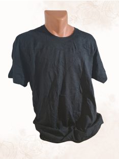 TOM TAILOR férfi póló – Egyszínű fekete (XL)